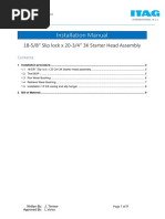 Installation Manual: 18-5/8" Slip Lock X 20-3/4" 3K Starter Head Assembly