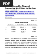 Solution Manual For Financial Accounting 10th Edition by Harrison