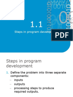 Steps in Program Development