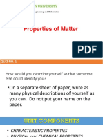 Matter and It's Properties PDF