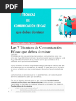 Las 7 Técnicas de Comunicación Eficaz Que Debes Dominar