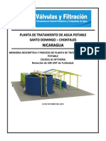 Santo Domingo PTAP 81 m3h - Memoria Descriptiva (Floculador Medio Poroso)