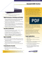 Summit X650 Series: High-Performance Switching and Routing