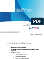 Commissioning & Maintenance of Protective Relays: Technical Institute