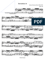 Bach Invention 14 PDF