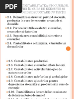 2.1. Delimitări Şi Structuri Privind Stocurile, Producţia În Curs de Execuţie, Creanţele Şi Datoriile