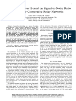 Upper and Lower Bound On Signal-to-Noise Ratio Gains For Cooperative Relay Networks