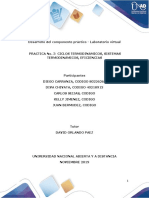 PRACTICA No. 3 CICLOS TERMODINÁMICOS, SISTEMAS TERMODINÁMICOS, EFICIENCIAS