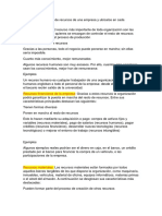 Elaborar de Recursos de Una Empresa