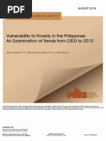 Vulnerability To Poverty in The Philippines: An Examination of Trends From 2003 To 2015