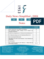 Daily News Simplified - DNS Notes: SL. NO. Topics The Hindu Page No