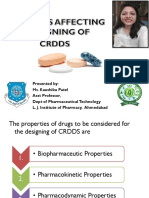 Physicochemical and Biological Properties of Drugs For CRDDS