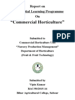 "Commercial Horticulture": Report On Experiential Learning Programme On