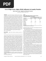 Use of High-Active Alpha Olefin Sulfonates in Laundry Powders