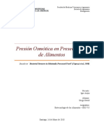 Presión Osmótica en Preservación de Alimentos