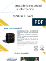 SGSI - Módulo 1 - Fundamentos de La Seguridad de La Información