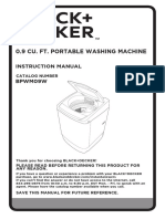 0.9 Cu. Ft. Portable Washing Machine: Bpwm09W