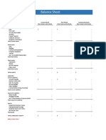 Balance Sheet Template