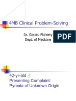 4MB Clinical Problem-Solving: Dr. Gerard Flaherty Dept. of Medicine