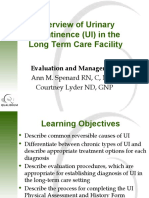 Overview of Urinary Incontinence (UI) in The Long Term Care Facility