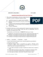 EXERCICIOS CINÉTICA EQUIL Isct 12 CLASSE PDF