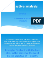 Contrastive Analysis: Sutiasih Stkip Bina Mutiara Sukabumi