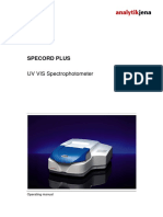 Specord Plus: UV VIS Spectrophotometer