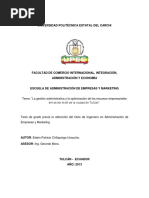 La Gestión Administrativa y La Optimización de Los Recursos Empresariales Del Sector Textil de La Ciudad de Tulcán - Chiliquinga, Edwin Patricio PDF