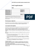 Organisational Requirements: Submission Details