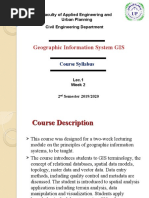 Geographic Information System GIS: Faculty of Applied Engineering and Urban Planning Civil Engineering Department