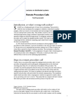 Introduction, or What's Wrong With Sockets?: Remote Procedure Calls