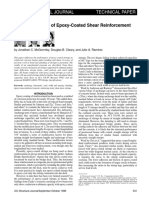 The Performance of Epoxy-Coated Shear Reinforcement: Aci Structural Journal Technical Paper