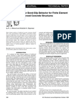 Modeling Nonlinear Bond-Slip Behavior For Finite Element Analyses of Reinforced Concrete Structures