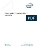 Intel MAX 10 FPGA Device: Subscribe Send Feedback M10-OVERVIEW - 2017.12.15 PDF HTML