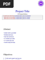 Project Title: FYP Proposal Defense