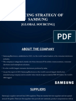 Sourcing Strategy of Samsung