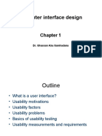 Computer Interface Design: Dr. Ghassan Abu Samhadana