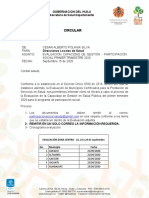 Circular: Gobernacion Del Huila