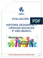 Evaluacion #1 Historia 5° Año Basico