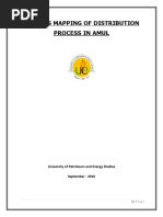 Process Mapping of Distribution Process in Amul: University of Petroleum and Energy Studies September - 2010