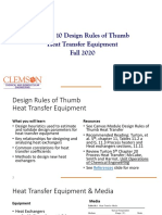 HX Rules of Thumb