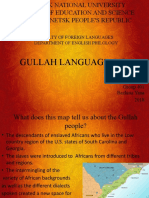 Gullah Language (Bazhina Y. 401G)