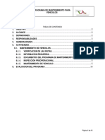 MTO-PG-01 Programa de Mantenimiento Vehiculos