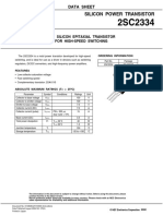 Silicon Power Transistor: Data Sheet