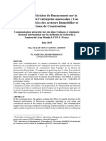 Impact de La Décision de Financement Sur La Performance de L'entreprise Marocaine