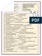 Adjectives + Prepositions: About / at / of / With