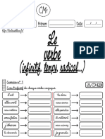 Le Verbe Infinitif Temps Radical ... CM1