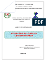 Module 2020 Metrologie Appliquee A L'environnement