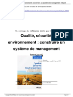 Extrait d'AFNOR Qualite Securite Environnement Construire Un Systeme de Management Integre - A2298