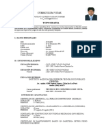 CV de Tecnico en Construccion Docx Topografo